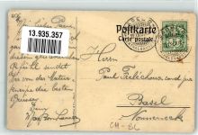 4102 Binningen 1907 - Maturfeier im Binningerschloss Zeichnung Maturi Sumus