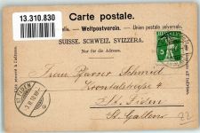 8910 Affoltern am Albis 1901 Gebrauchsspuren Kneippkur anstalt zur Arche