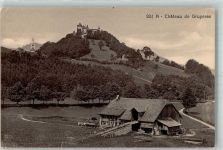 1663 Gruyères Foto AK Schloss