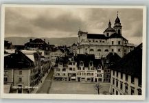 4500 Solothurn Soleure 1932 Foto AK Klosterplatz Kirche