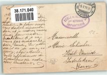 Feldküche Soldaten Rind Schule der Rekruten 1. Division Infanterie PH.B. 7632 Militär Schweiz Gebrauchsspuren