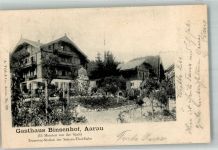5000 Aarau 1905 Foto AK Gasthaus Binsenhof