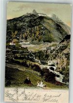 6484 Wassen UR 1905 Foto AK Die 3 Bahnlinen und Viadukte