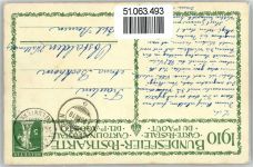 1910 Bundesfeier Ganzsachen Schweiz Künstlerkarte