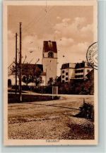 8320 Fehraltorf 1914 Gebrauchsspuren Straßenpartie mit Kirche AK