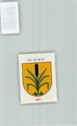 1566 St-Aubin FR - Vignette Wappen Kaffee Hag ca 1920-1940