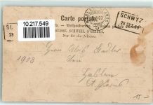 6430 Schwyz 1903 Gebrauchsspuren