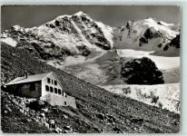 Chamanna da Tschierva Tschiervahütte - Hüttenstempel Piz Bernina Monte Scerscen