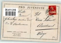 Stans Von Gabriel Lory jun Pro Juventute Schweiz Künstlerkarte