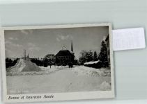 2400 Le Locle FOTO KEINE AK Neujahr Winter Kirchturm Foto 10cm x 7cm, rückseitig Haftspuren