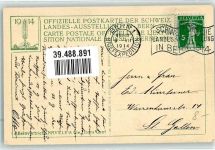 3000 Bern Berne - Landesausstellung 1914 Nr.48 Gasthaus Studerstein Ausstellungsstempel