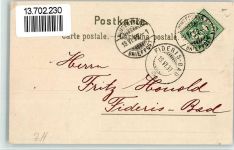 8400 Winterthur 1899 BOAKC Lithographie 25 jähriges Jubiläum des Technikums 17. Juni 1899 Dampflokomotive