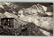 Roseg - Ober Engadin Tschiervahütte S.A.C. mit Piz Berninan Stempel Tschiervahütte