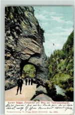 7310 Bad Ragaz 1906 - Felsentor am Weg zur Taminaschlucht