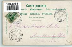 Gebrauchsspuren Gruss aus - Litho - Tonhalle, Theater