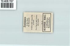 3770 Zweisimmen - Vignette Wappen Kaffee Hag ca 1920-1940 Bär