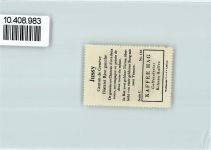 1254 Jussy - Vignette Wappen Kaffee Hag ca 1920-1940 Burg Turm