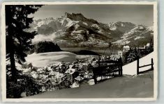 1854 Leysin Foto AK Winter Dent du Midi Foto Kullf
