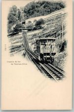 1820 Montreux Foto AK Bergbahn Territet-Glion