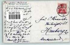 7504 Pontresina 1910 - Winter im Engadin Pontresina mit Schlosshotel Winter