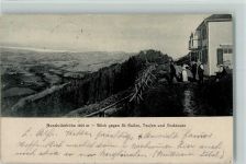 9064 Hundwil 1907 - Hundwilerhöhe Blick gegen St. Gallen Teufen und Bodensee