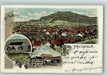 4464 Maisprach 1903 BOAKC Gasthaus Rebstock Lithographie