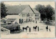 Col de la Tourne 1907 - Hotel de la Tourne Pferd