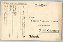 6830 Chiasso KEINE AK Mission Prokutarat für Indien Maslianico Spende Geschäftskorrespondenz