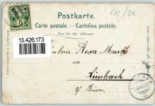 3400 Burgdorf Berthoud 1899 Lithographie Metzgergasse Schloss Schmiedengasse Hohengasse Technikum