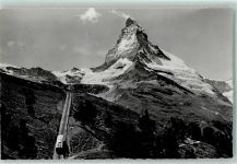 Gornergrat - Gornergratbahn mit Matterhorn