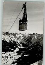 7250 Klosters Foto AK Seilbahn Silvrettagruppe Winter