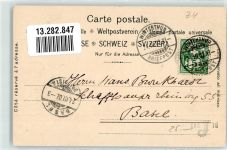 8400 Winterthur 1902 Lithographie / Prägedruck Stadthaus Passepartout