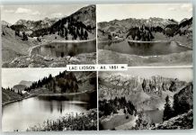 1862 Les Mosses Ormont-Dessous Foto AK Lac Lioson Ort lt. Stempel