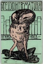 9400 Rorschach 1913 - Eule Techniker Matura 1913 Ort lt. Stempel