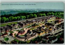 3000 Bern Berne Lithographie Landesausstellung 1914 Ansicht Norden