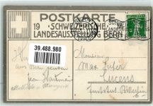 3000 Bern Berne Lithographie Landesausstellung 1914 Ansicht Norden