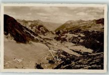 St Gotthard Foto AK Strasse Foto Gaberell Südseite