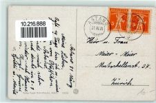 6999 Astano 1924 - Blick auf den Monte Rosa und Langensee Morgenrot