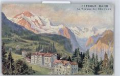 Jungfrau BE Lithographie / Künstlerkarte