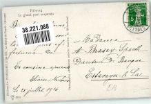 1700 Fribourg Freiburg 1916 Gebrauchsspuren Le grand pont suspendu