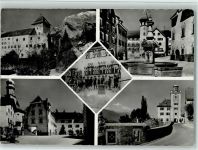 7304 Maienfeld - Das historische Städtchen 5-Bildkarte