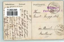 6490 Andermatt - Gotthardstrasse Dorfpartie mit Reuss Feldpost