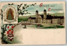 8840 Einsiedeln 1908 Lithographie Prozession
