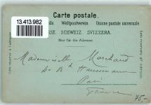 Diablerets Gebrauchsspuren Edelweiss Jäger Edelweiss Litographie Mondschein