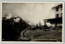 Riffelberg Gebrauchsspuren Hotel Terrasse Weisshorn