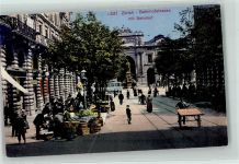 8000 Zürich - Bahnhofstrasse Bahnhof Marktszene