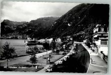 1844 Villeneuve VD 1959 Foto AK Gasthaus Auto Dampfschiff Le Quai