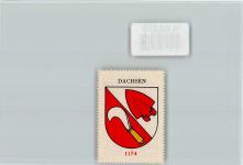 8447 Dachsen Laufen am Rheinfall - Vignette Wappen Kaffee Hag ca 1920-1940