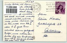 Mischabel Künstlerkarte Chapelle de Platten et Mischabel Francois Gos, Fils