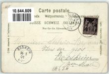 8000 Zürich 1901 Gebrauchsspuren Ruderboot Nacht